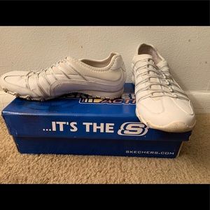 White Sketchers Sneakers